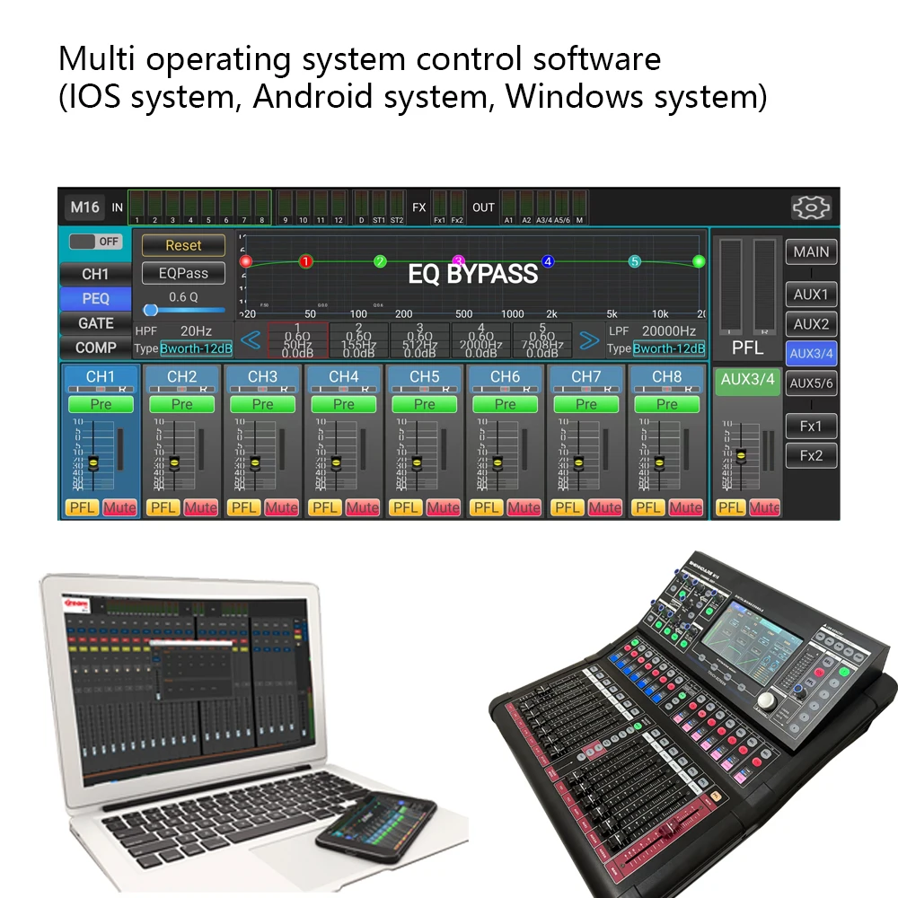ShennDareM16 Professional Digital Mixer Audio DJ Recording 18