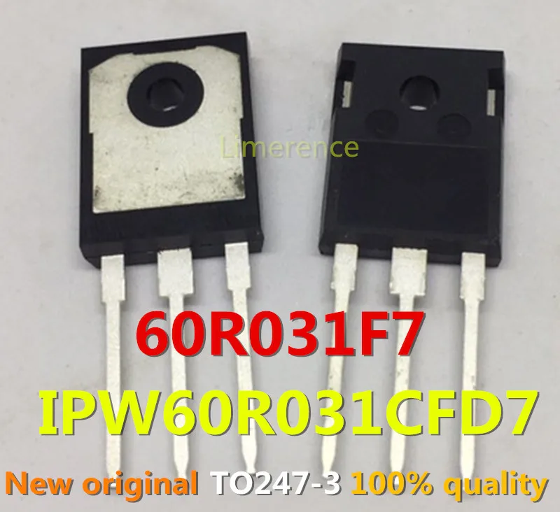 

100% nuevo 50 unids/lote оригинальный транзистор MOSFET 60R031F7 IPW60R031CFD7 650 в 63A TO-247