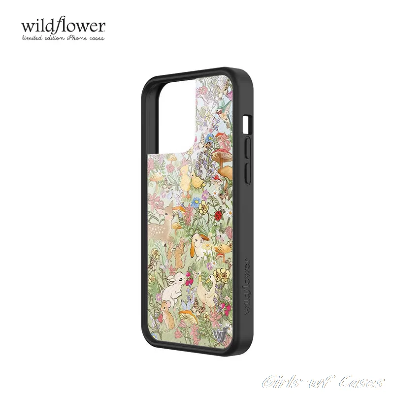 Wild Grassland Deer & Duck Phone Case with Wildflower Design