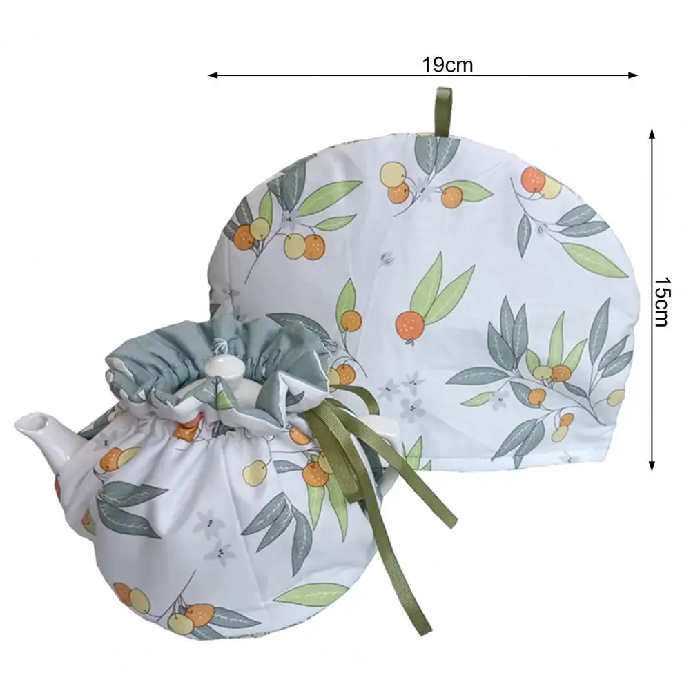 Tea Pot Cover Fabric Dustproof Non-Fading Boho Pattern Multipurpose Reusable Insulated Tea Cozy TeaPots Dust Cover Home Supplies