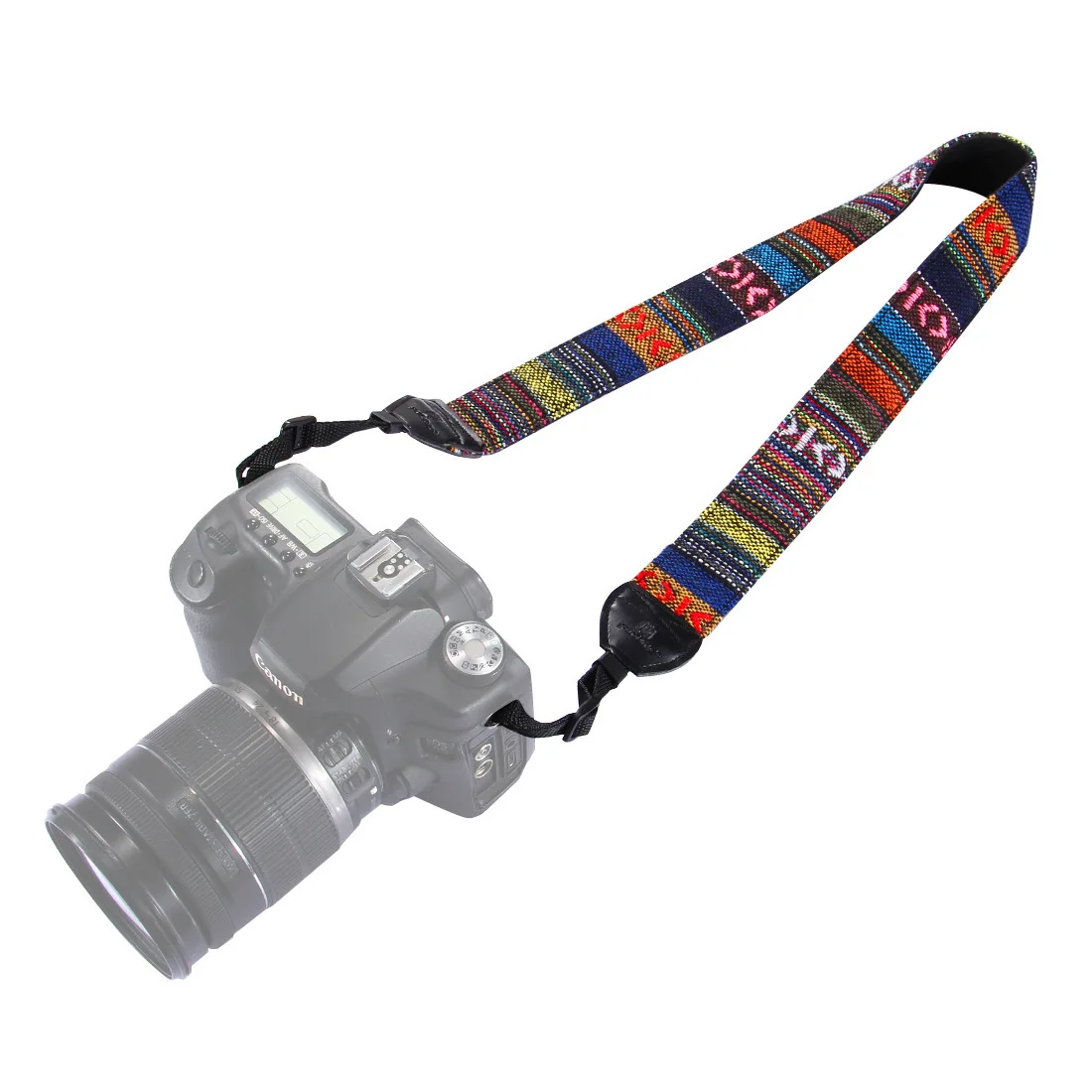 니콘  DSLR SLR 카메라 어깨 목 스트랩, 조정 가능한 코튼 가죽 벨트, 카메라 스트랩 액세서리