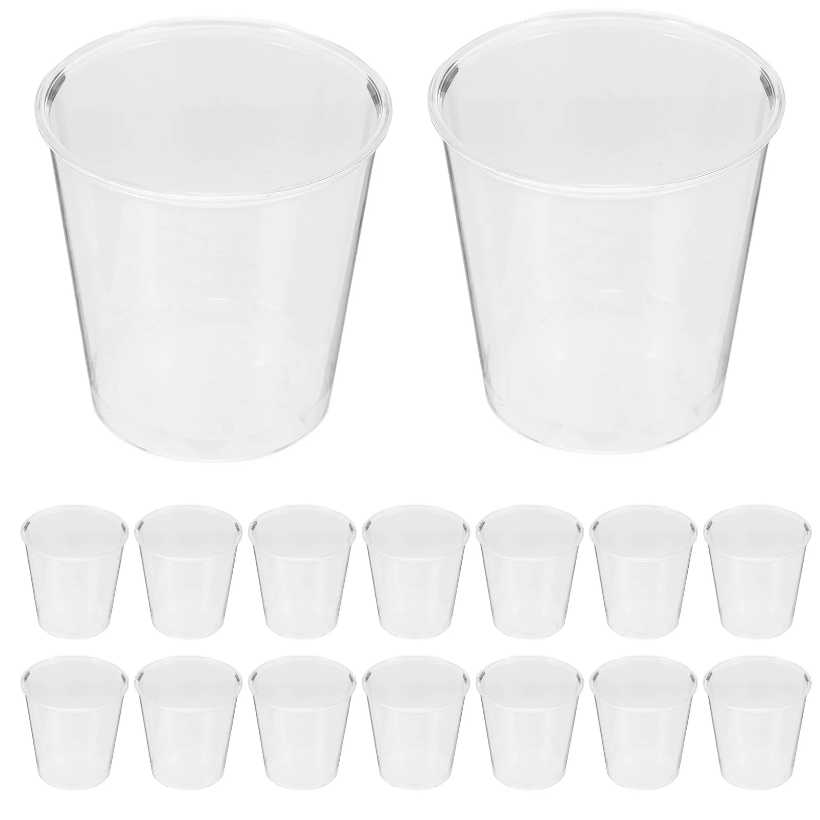 100pcs 60ML 2OZ Plastic Tasting Disposable Glasses Clear Party Beverage Cups Hard Plastic Drink Cups For Bars Restaurants