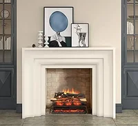 23" W Free Standing Electric Fireplace Log Set , Fireplace Insert, Heater 750W/1500W, Crackling Sound, Remote Control 1
