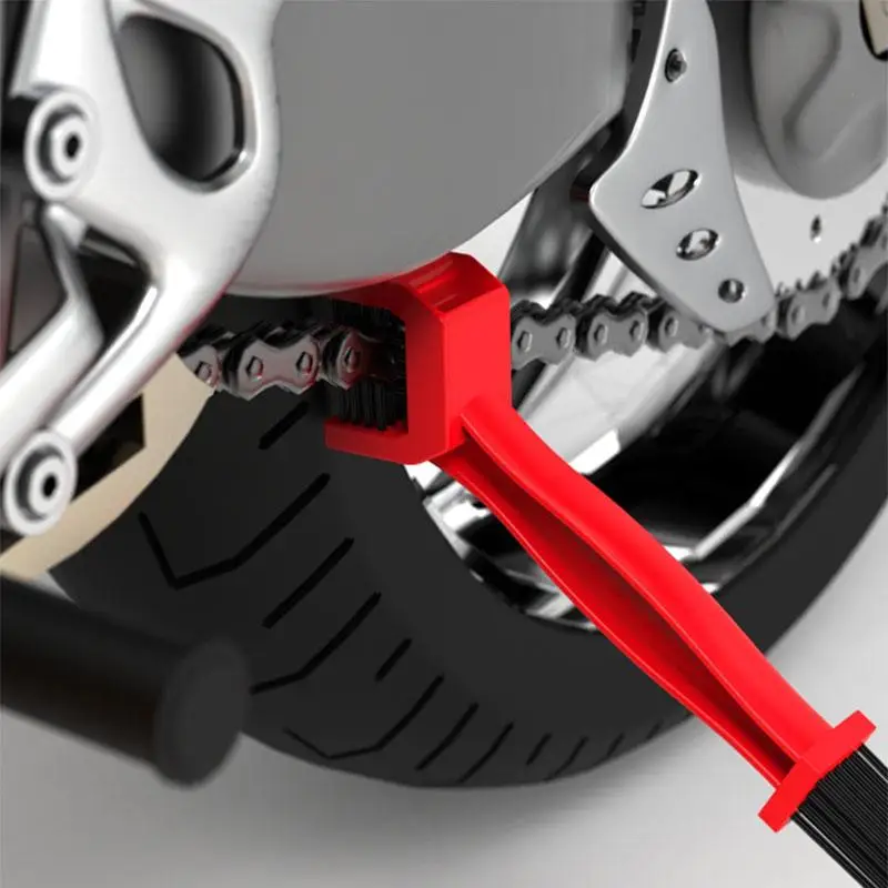 

Motorcycle Chain Washer Cleaner Multi-purpose Double-headed Bicycle Chain Cleaning Brush Tool For E-bike