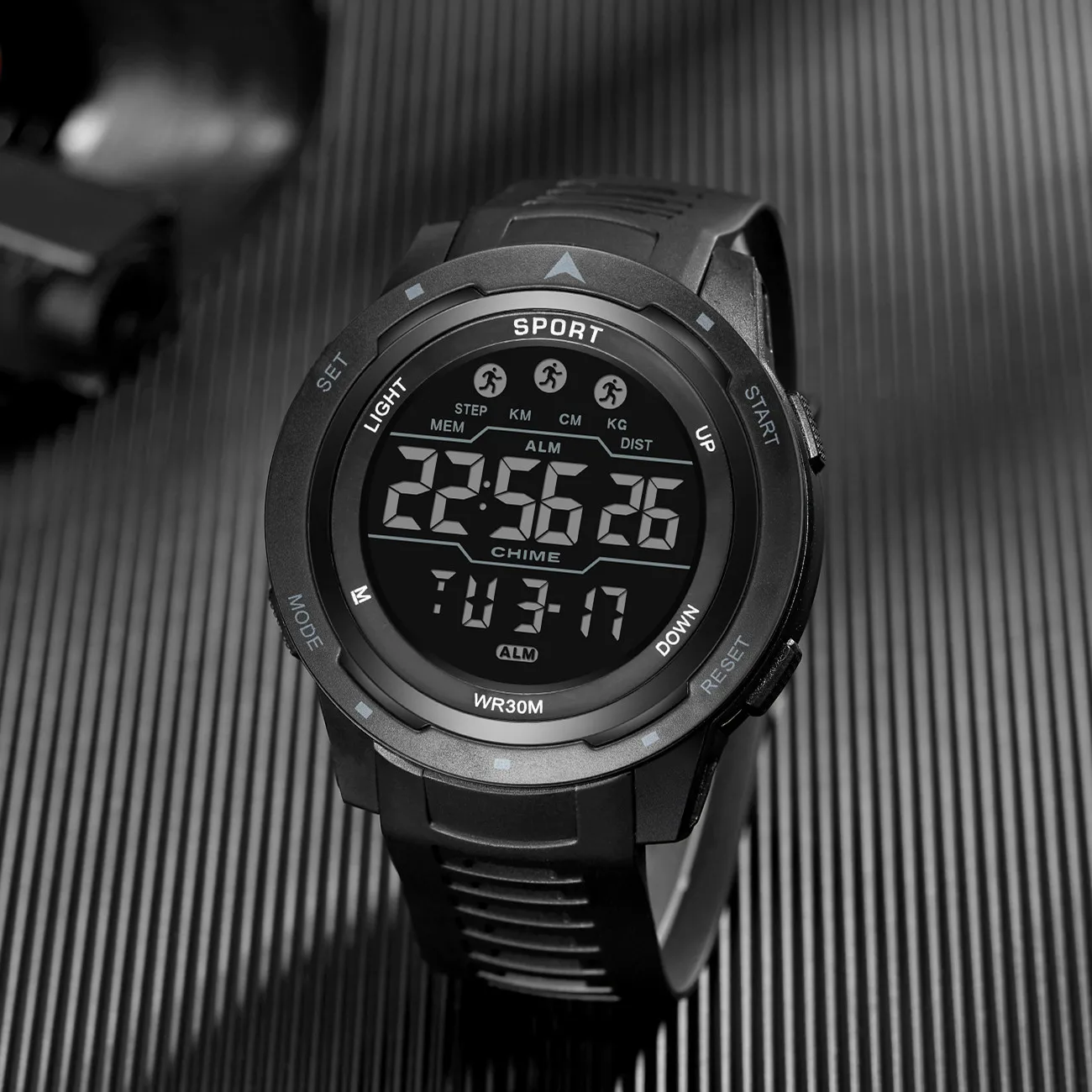 POSHI Brand Digital Watch for Man Stopwatch Alarm Clock Led Light Sport Man Wrist Watches Outdoor Fashion Electronic Watches 5