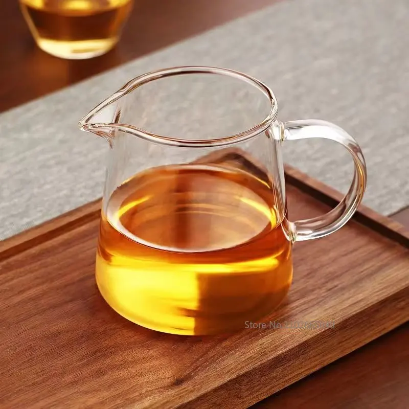300/450/600ml Glass Pitcher Milk Pitcher Mini Glass Transparent Coffee Tea Milk Pourer Creamer Pot glass pitcher