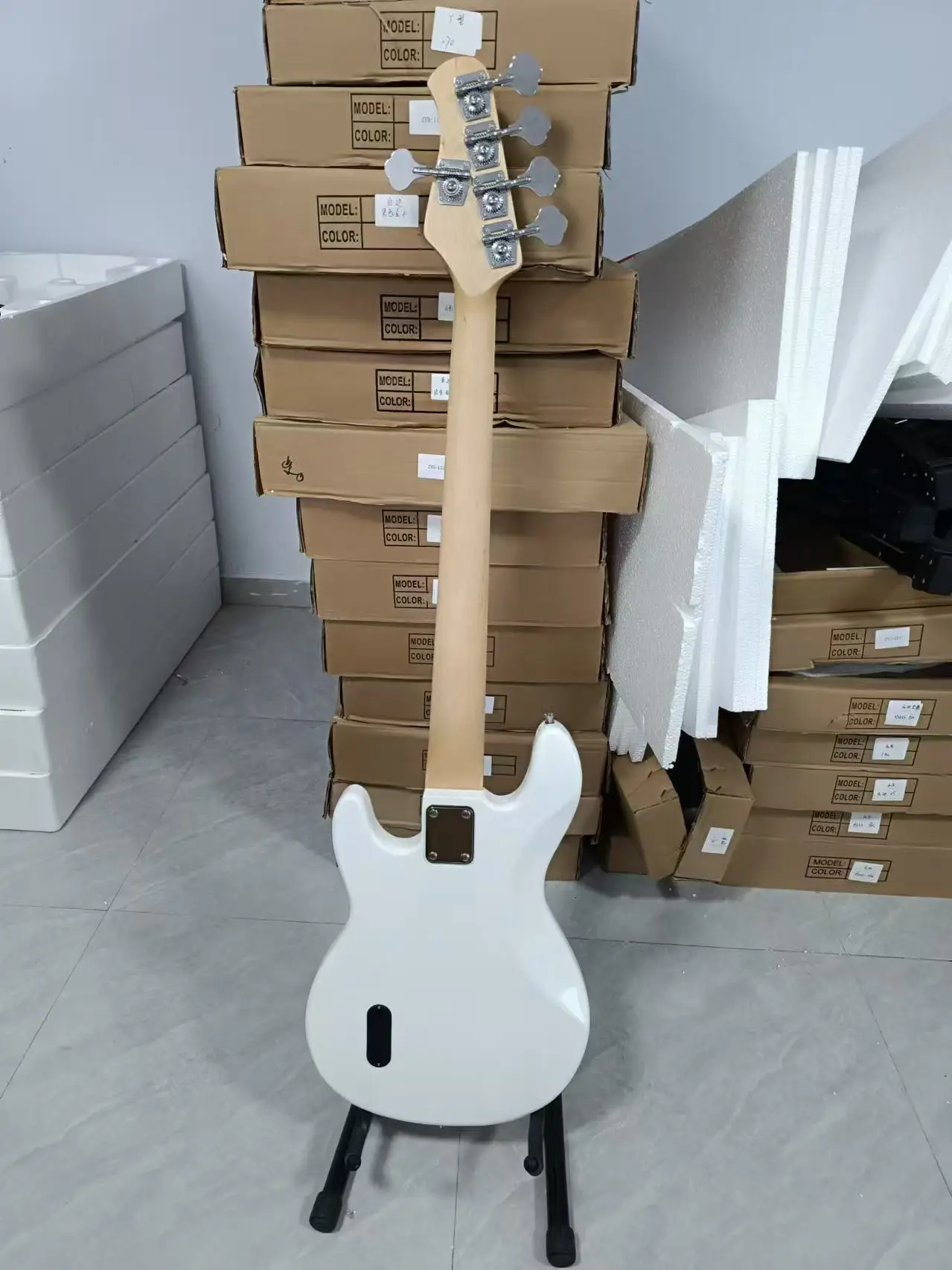 ホワイト エレキギター ハムバッカー Ryoga HORNET White エレキギター ハムバッカー ベイクドメイプル