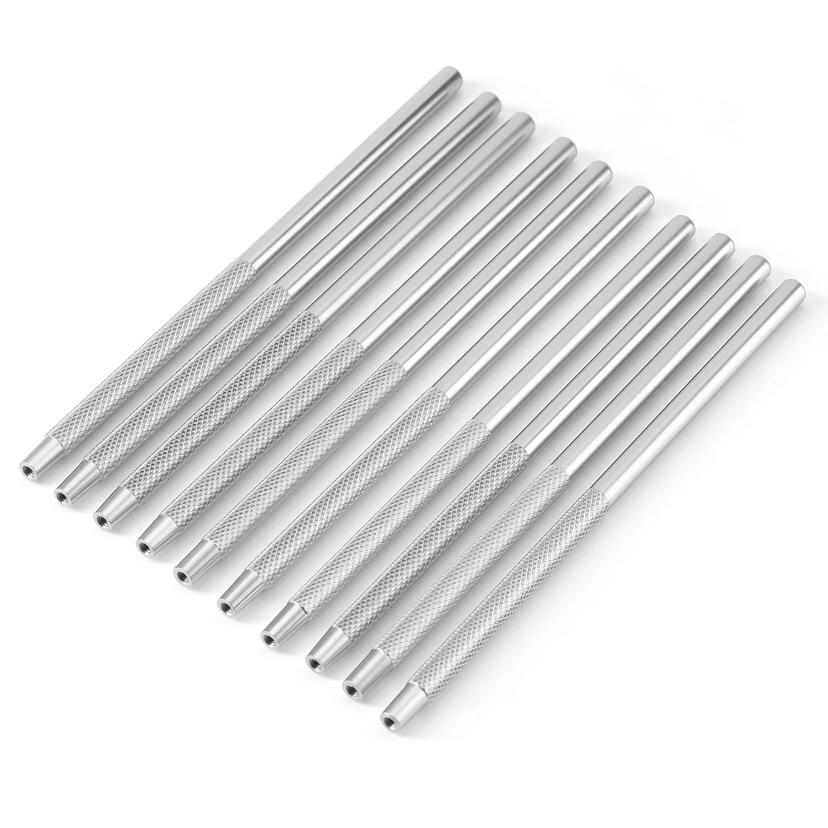 10PCS AZDENTEdelstahl Dental Mund Spiegel Griff Reflektor Odontoskop Griff Überprüfung Oral Spiegel Griff Dental Werkzeuge – Detail 1