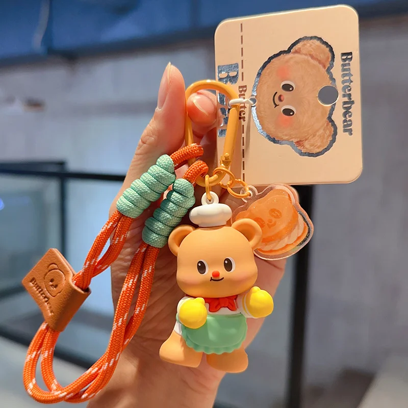 バッグ、ペンダントアクセサリー、バターベア、カーリング用のかわいい