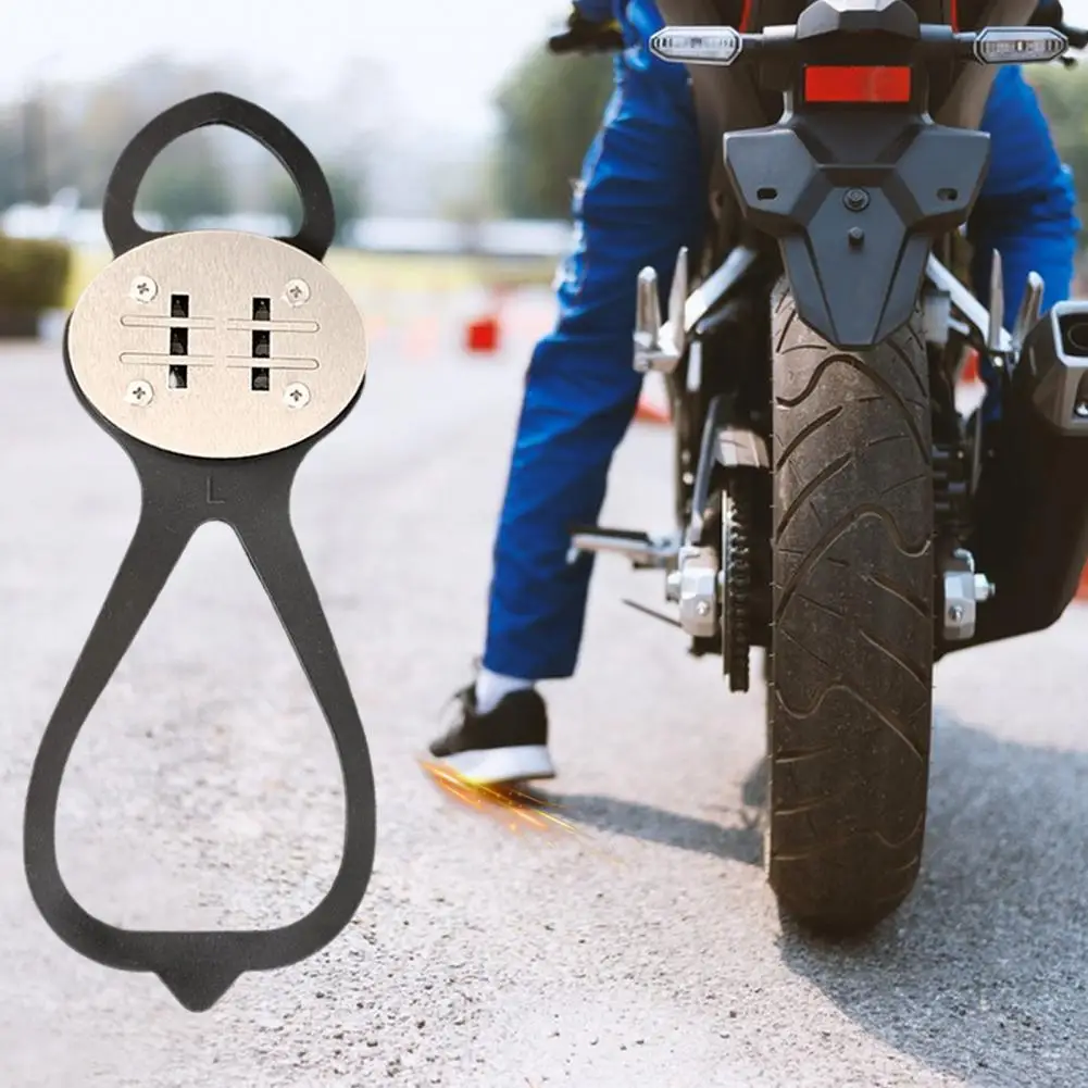 1 Set Sparking Flint Pad with 2/4/6/8 Flints Motorcycle Bicycle Foot Brake Sparking Metal Flint Ground Grinding Shoe Sole Cover