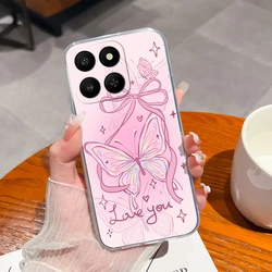 Leisure Style Soft Silicone Transparent Phone Case - Lightweight Protective Bumper for Honor X7d 5G (U671)