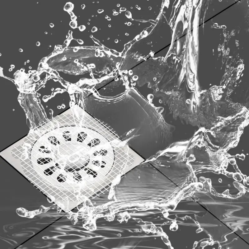 Home Disposable Floor Drain Stickers Shower Drain Stickers Bathroom Hair Anti Clogging Filter Bathroom Floor Drainage 2