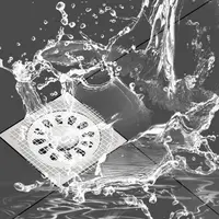 Home Disposable Floor Drain Stickers Shower Drain Stickers Bathroom Hair Anti Clogging Filter Bathroom Floor Drainage 2