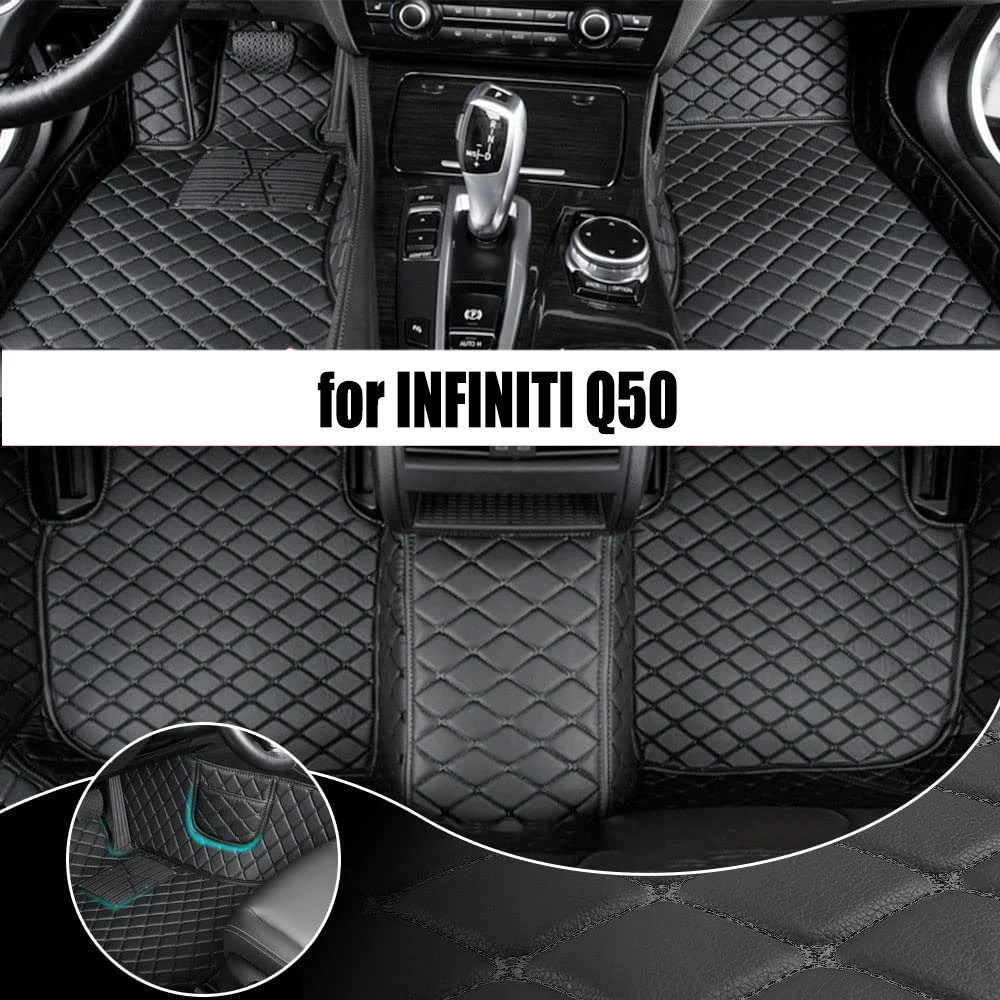 

Custom Car Floor Mat For INFINITI Q50 2014-2019 Year Upgraded Version Foot Coche Accessories Carpets