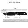 High Quality Fixed Blade Knife Outdoor Hunting Cutting Knife D2 Blade G10 / Flax Handle EDC Camping Hiking Survival Tools Gift 6