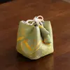 Chinese Style Teacup Drawstring Cloth Pouch Breakage-proof Portable Small Item Pouch Multifunctional Print Embroidered Handbag 1