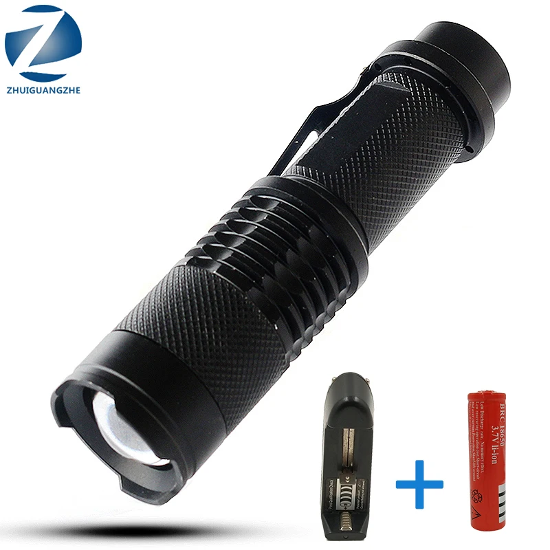 

Flash Light Use For Camping Hiking Working Powerful Led Flashlight USB Rechargeable Zoom Torch T6 LED Hand Lamp 18650 Battery