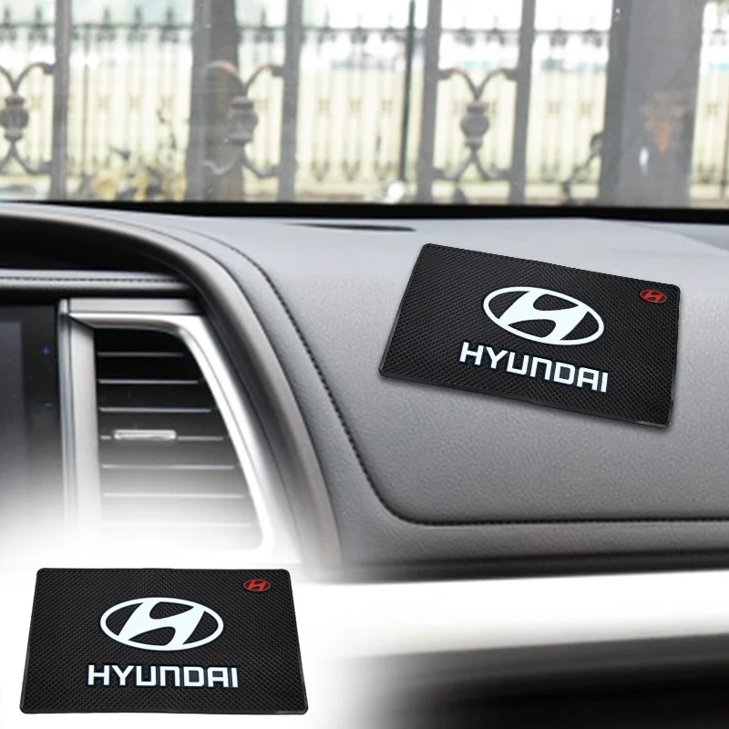 1pcs Car Dashboard Non Slip Sticky Mat Anti-skid Silicone for Hyundai I30 Accent Creta Kona IX35 I10 I40 Getz Sonata Elantra | Автомобили