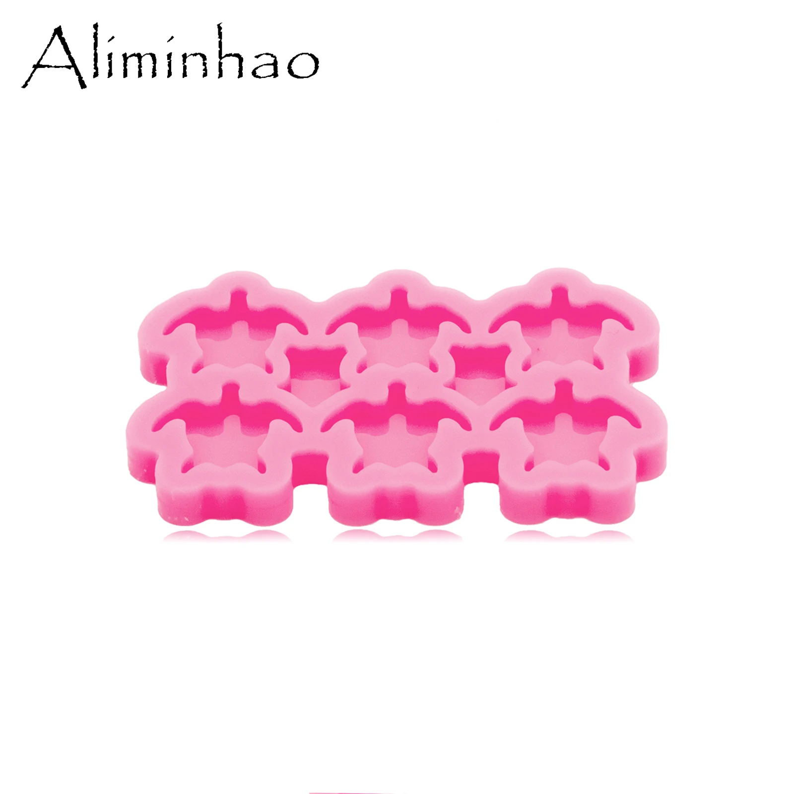 Dy1411 glänzende Mini-Muschel/Dinosaurier/Lotus/Schildkröte Ohrringe Ohr stecker Silikon harzform, Mond kreis Handwerk Kunst DIY Schokoladen form – Detail 12