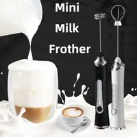 USB Electric Milk Frother,Coffee Maker Blender,Kitchen Mini Wireless Egg Beater,HUand Cream Mixer,Automatic Rotary Whisk Stirrer 1