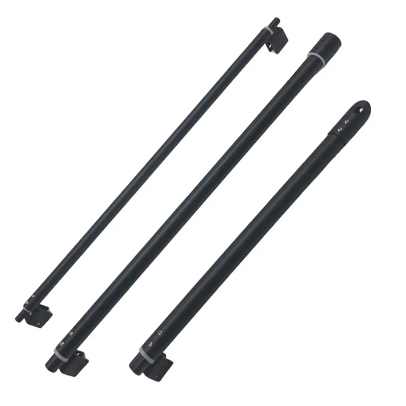 Stainless Steel Clips Shower Glass Door Fixed Rod Clamp Bathroom Glass Support Bar Adjustable Length