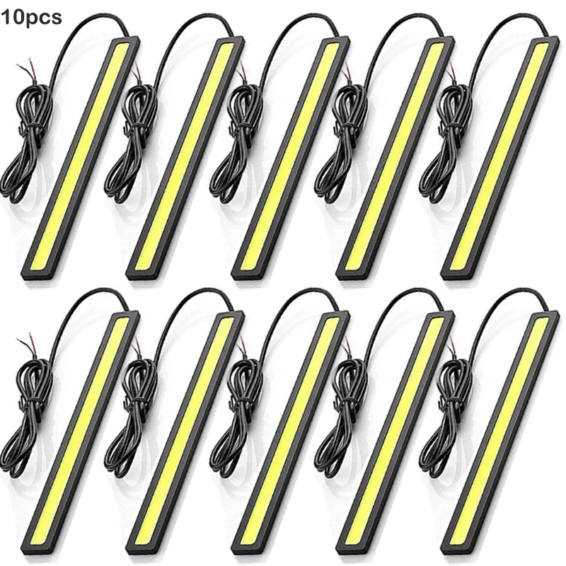 10 pcs New 17cm LED COB Daytime RunningLight Waterproof DC12V Car Light SourceParking Fog Bar Lamp strip Lights Bulbs