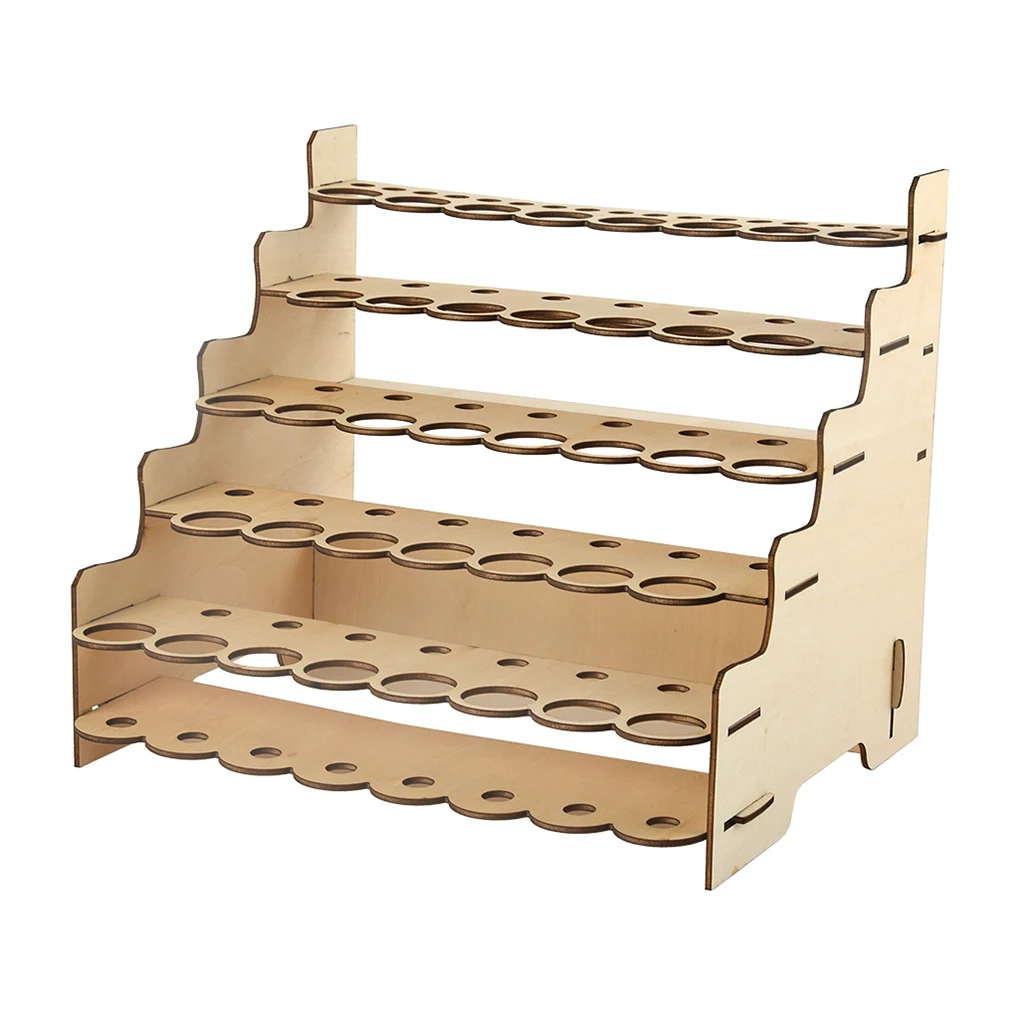 Model Paint Organizer Multi-layer Pigment Rack Exquisite Convenient Tool Holders DIY Pigments Shelf with Multiple Slots 3