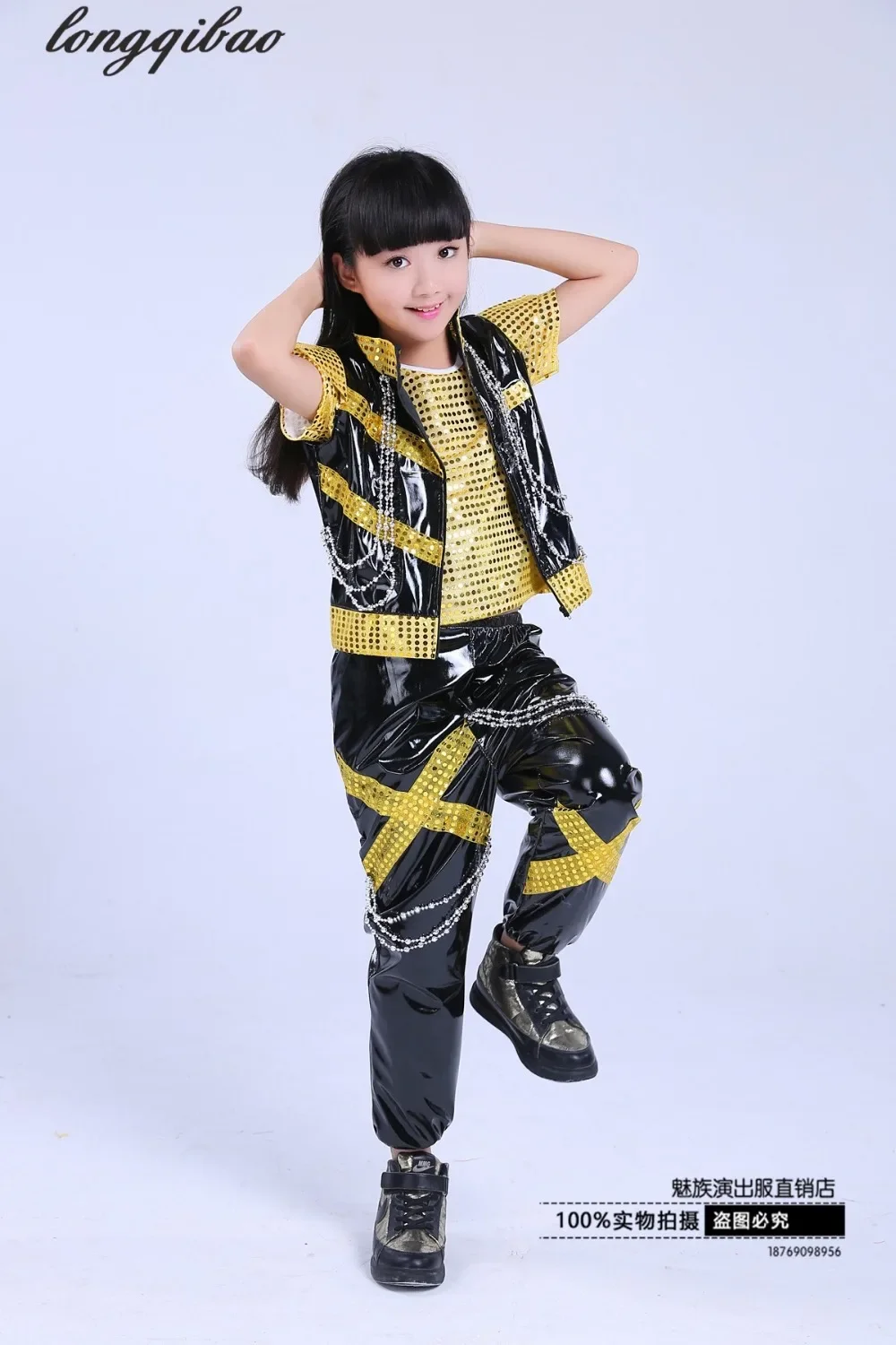 Children's Hip-hop Jazz Dance Drummer Costumes Modern Dance Performances children costumes