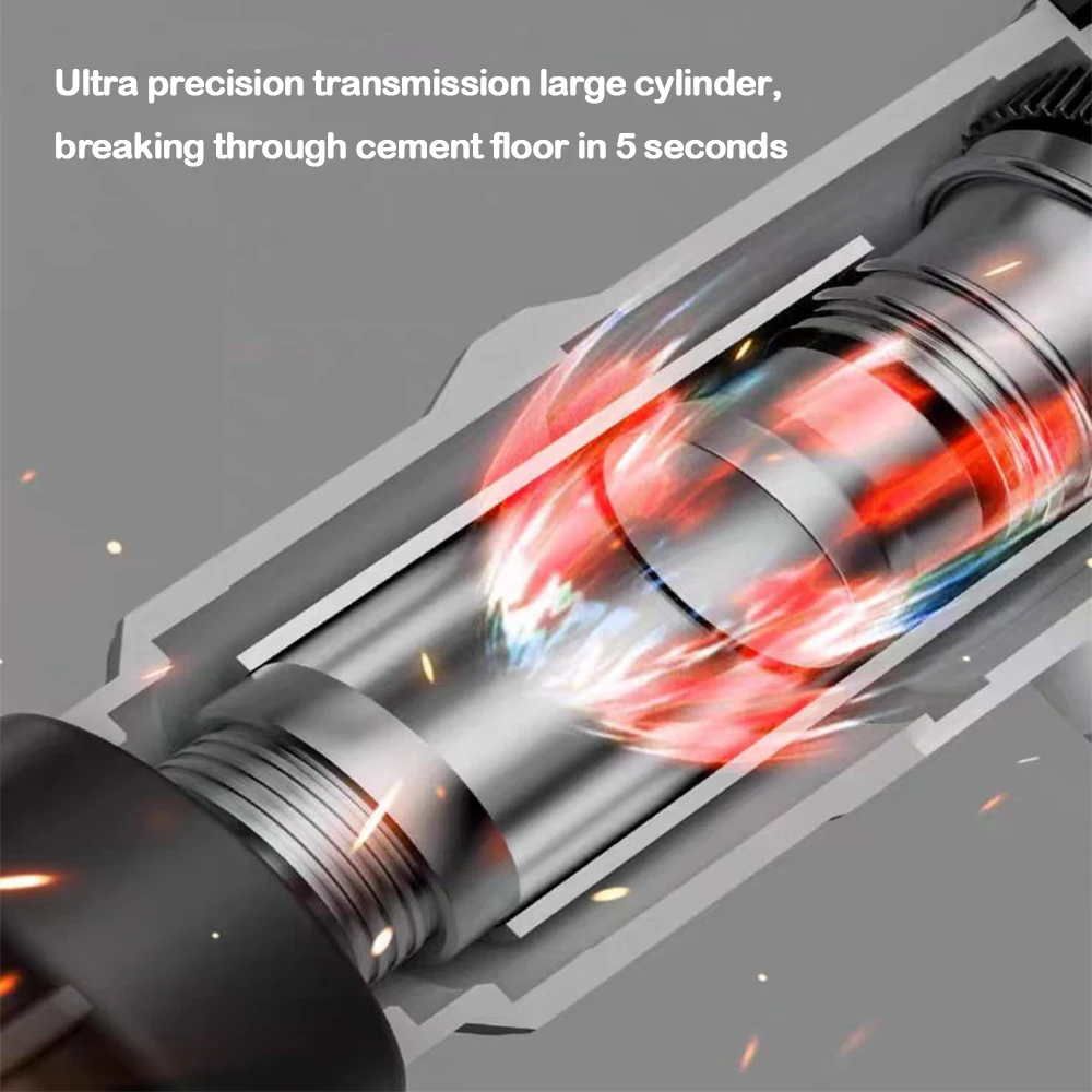 26MM Brushless Electric Heavy Duty Hammer Multifunctional Rotary Cordless Rechargeable Power Tools Fit Makita 18V Battery 2