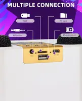 High Power Karaoke Bluetooth Speaker Portable 360 Stereo Surround Waterproof Wireless Subwoofer with 2 Mic Boombox music player - Image 3