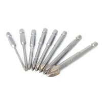Mèches hexagonales croisées pour carrelage, verre, céramique, ouvre-trou pour béton, alliage, perceuse triangulaire, taille 3mm, 4mm, 5mm, 6mm, 7mm, 8mm, 10mm, 12mm, accessoires pour outils électriques 4