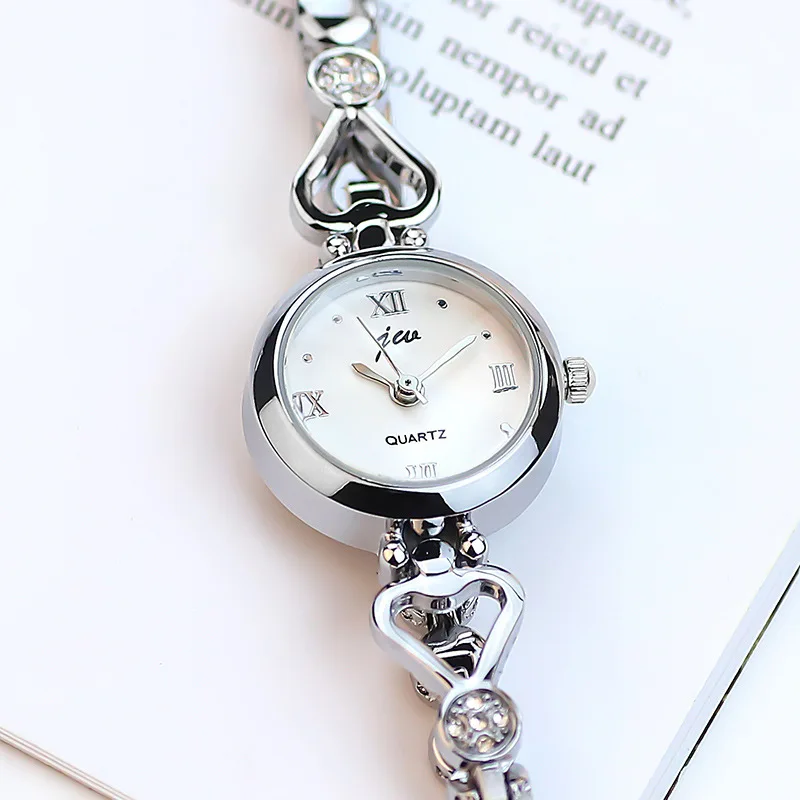 Women Bracelet Watch Exquisite Silver Rose Gold Ladies Luxury Wristwatches Rhinestone Simple Fashion Female Quartz Relogio Clock 4