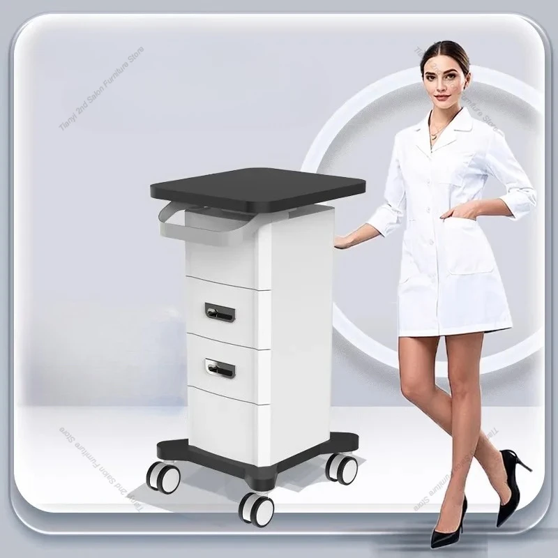 Carrello nordico di grado superiore Carrello per strumenti per manicure Scaffale per salone di tatuaggi Carrello per abbellimenti medici Mobili per salone Kosmetik Wagen FYST - immagine 2