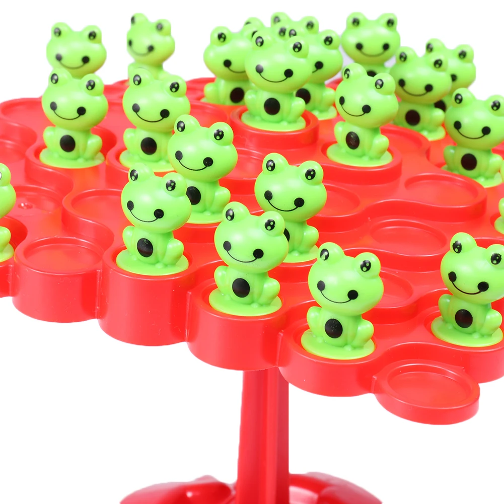 Montessori Frog Balance Tree Fun Educational Plastic Kids Learning Toys Parent-child Interactive Math Game Toys Two-player Kits