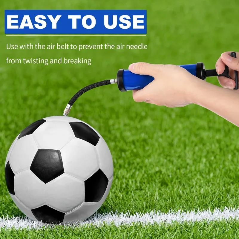 1 piece portable multi-function ball pump with needle and nozzle, soccer ball inflator, basketball, volleyball, swimming