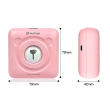 

A Mini Portable Printer Label Photos Paper Pocket Thermal Printers 58mm Printing Wireless Bluetooth Compatible Printer