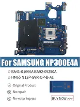  BA41-01666A For SAMSUNG NP300E4A PGA 989 Laptop Motherboard BA92-09250A HM65 N12P-GVR-OP-B-A1 DDR3 Notebook Mainboard Tested 