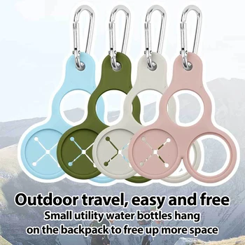 Portable 3in1 Carabiner Durable Silicone Hook For Camping Cycling Travel Wild Survival Fishing Outdoor Backpack Hooks 1/2/5pcs