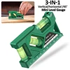 Portable Magnetic Pocket Level Gauge Mini Protractor with Metric Ruler Woodworking Level Gauge Horizontal & Vertical Measure 1