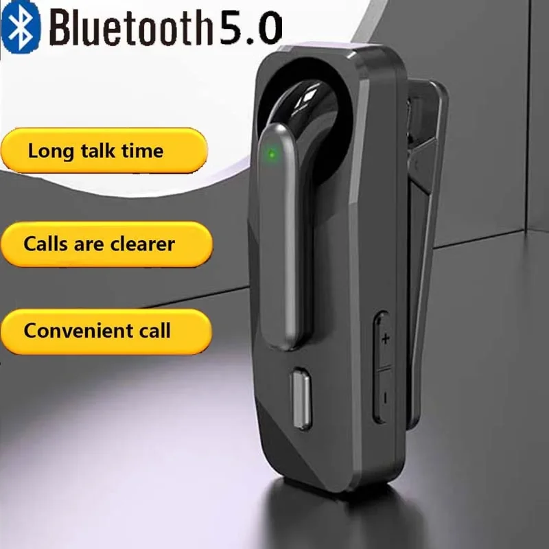 Colar Fones de Ouvido Bluetooth 5.1 sem Fio Fone de Ouvido de Negócios com Microfone Esportes Gancho da Orelha Lótus Uma Orelha Hands