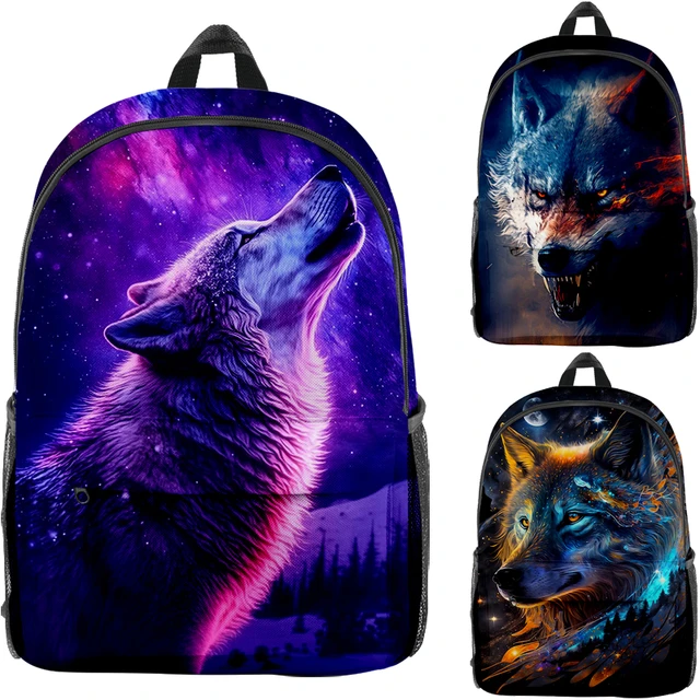 Black Wolf Backpack With Wheels