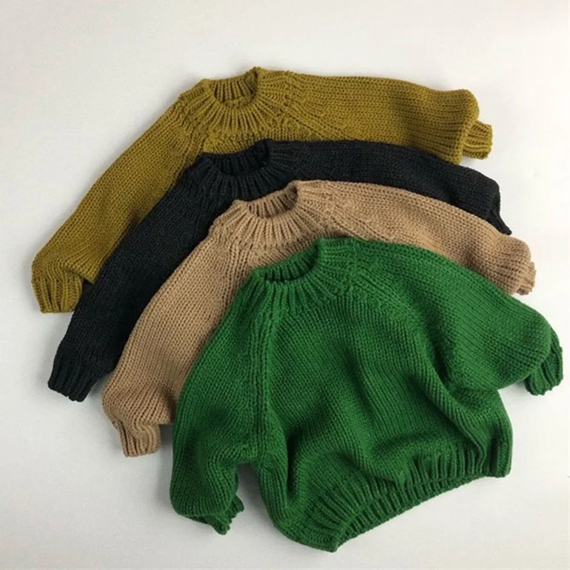 

Baby Boys Girls Clothes Autumn New Kids Sweater Toddler Knit Sweater Newborn Knitwear Long Sleeve Cotton Baby Pullover Tops