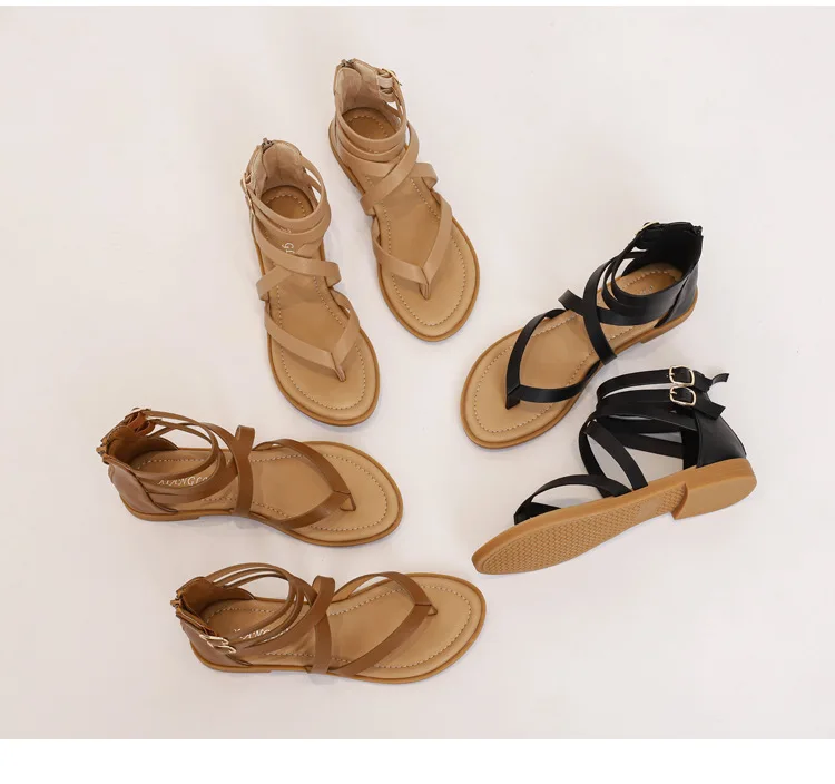 Sandali Donna Con Zeppa E Plateau - Stile Etnico, Cinturino Incrociato, Comodi E Estivi - Foto 9