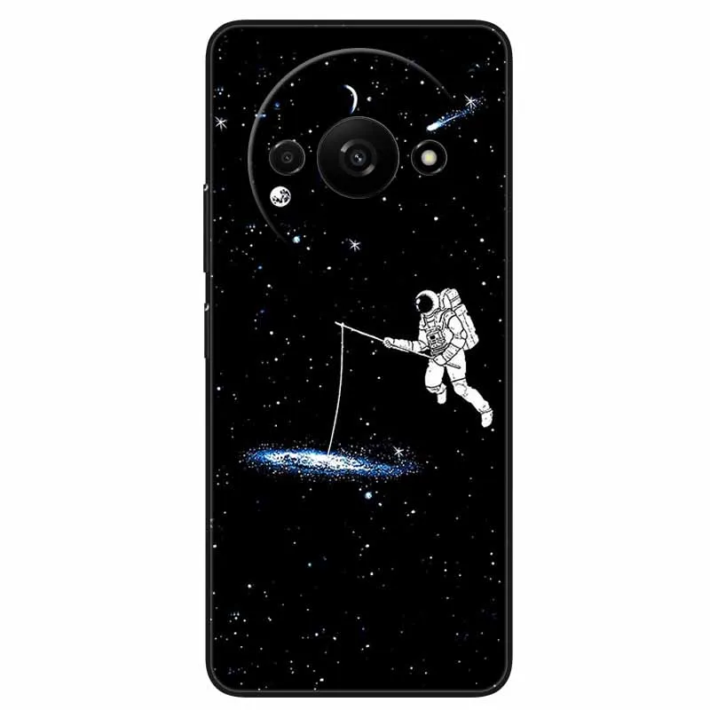 Animal Design Black Silicone Protective Case - Cool Wolf Edition