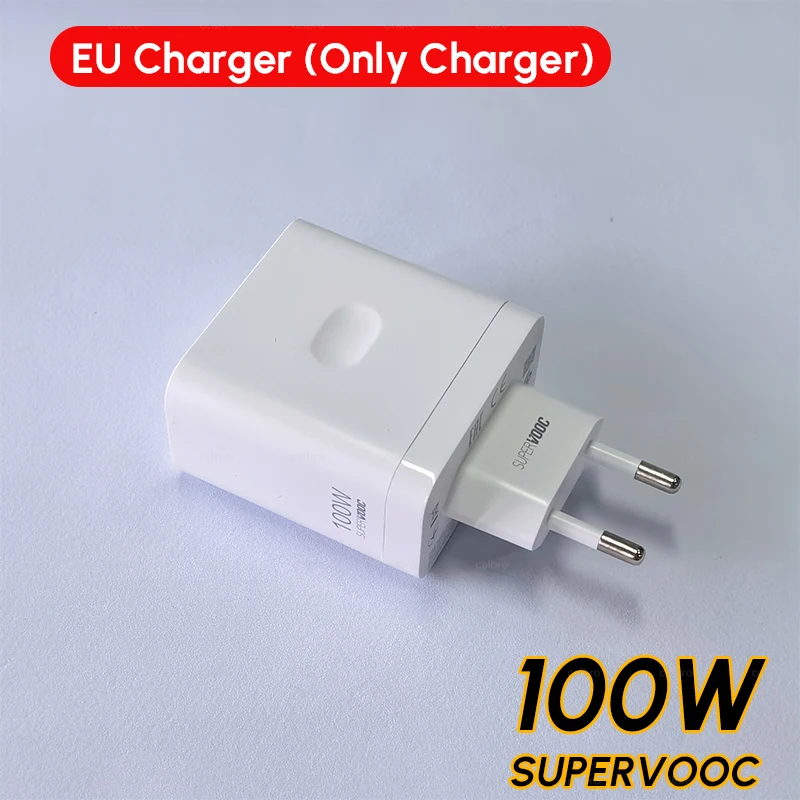 High-Power Original Charger with SUPERVOOC Fast-Charging Adapter and Type-C Cable