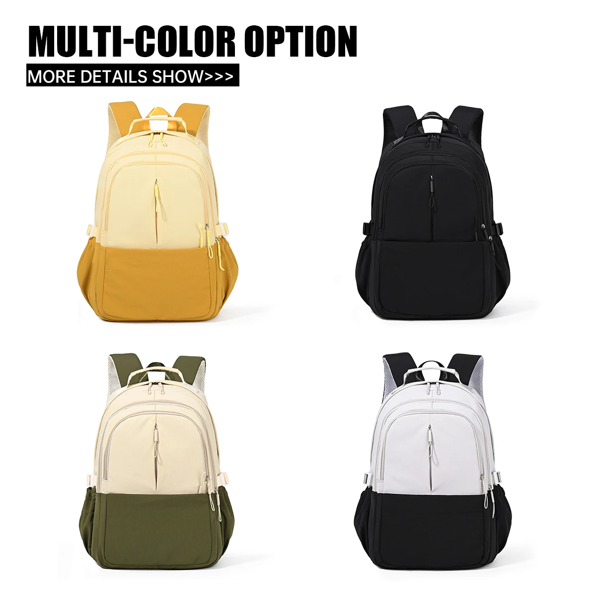 Backpack for Women, Large Capacity, Junior High School Student Schoolbag, Burden-Reducing, Spine-Protecting, Lightweight, New Style, High School Student Travel Backpack
