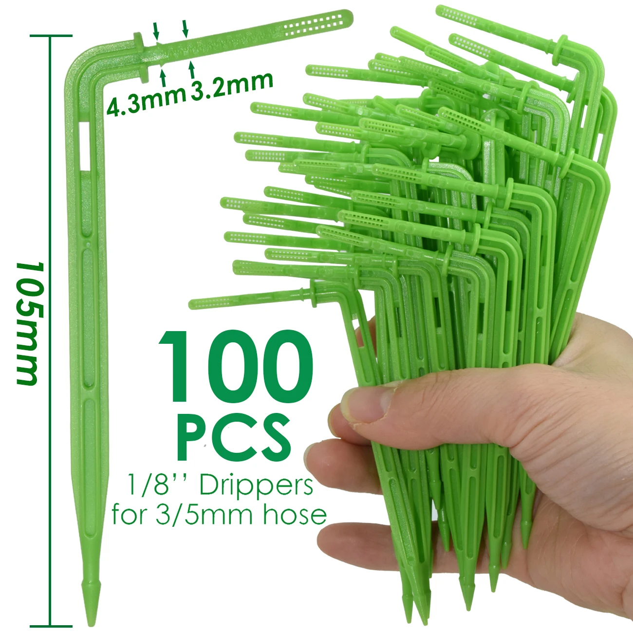 3I5mm-green-100pcs