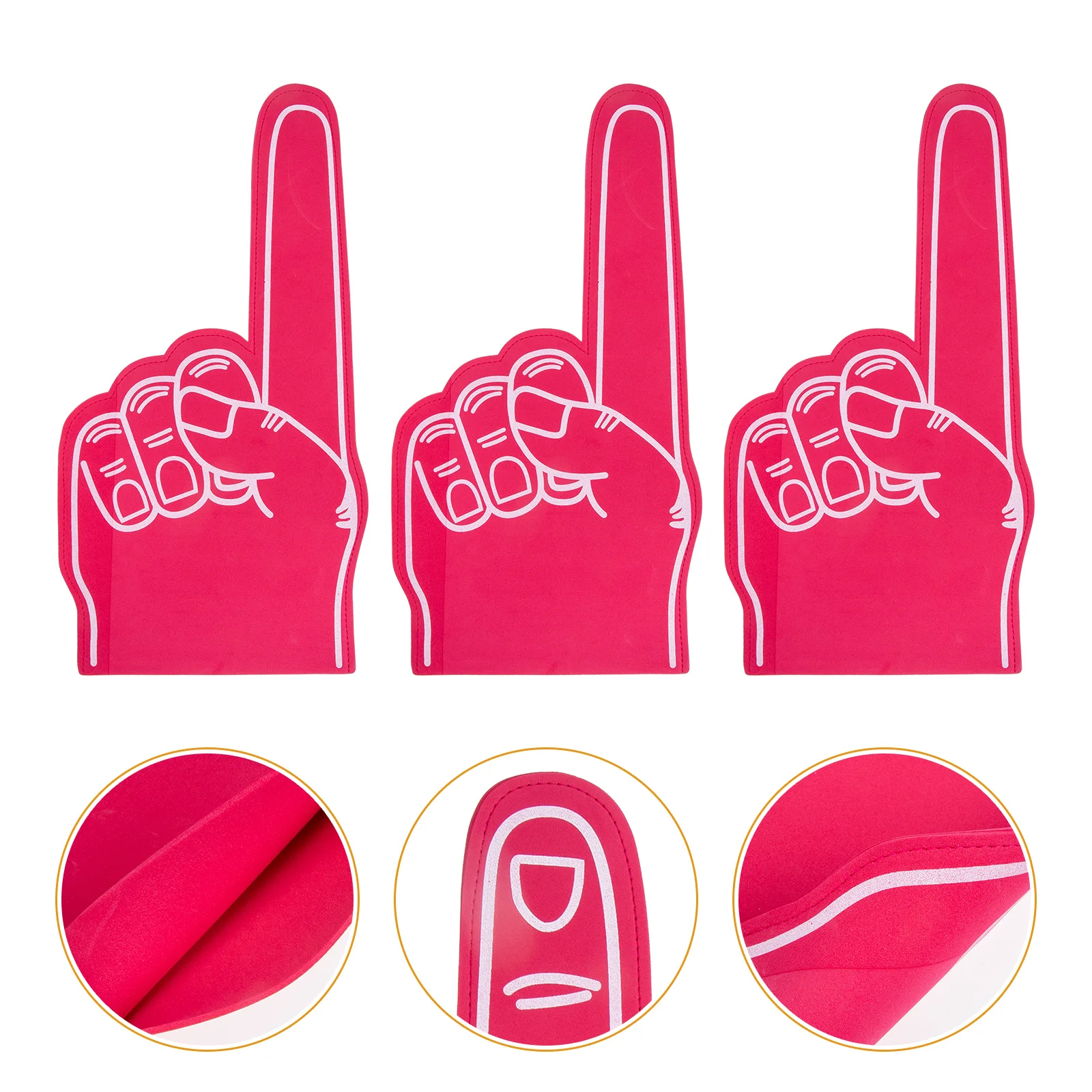 

Finger Foams Sportscheerleading Party Hand Favors Props Noisefingers Makers Cheerleader Number Events Cheer Football Poms Pom