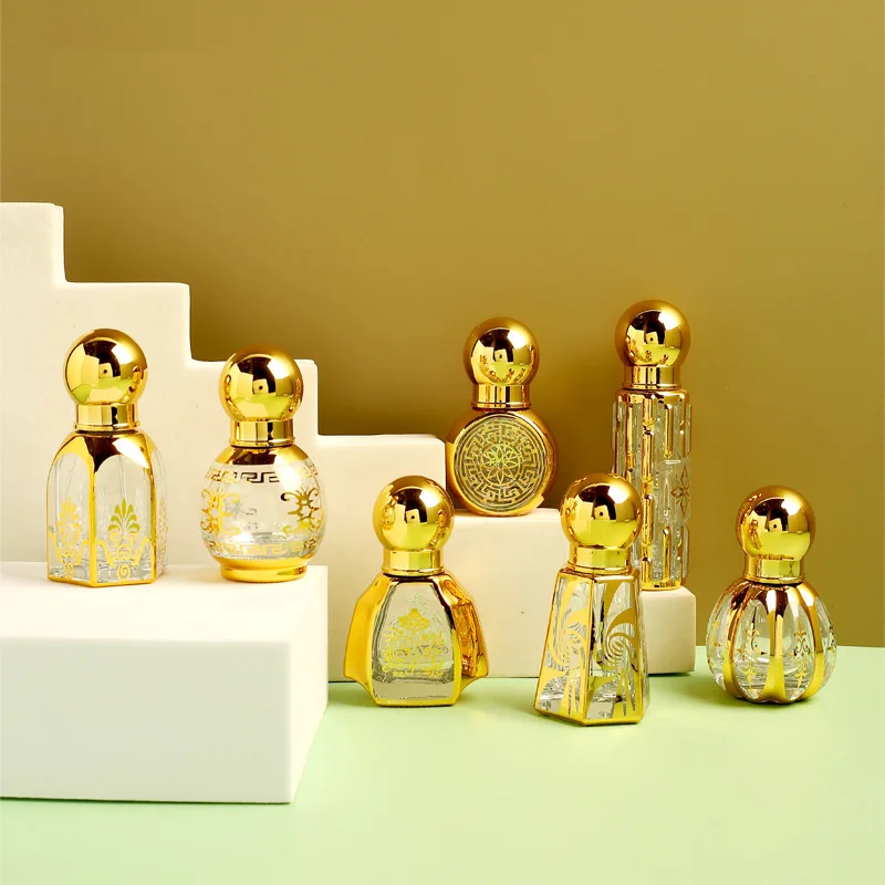 

Perfume Essential Oil Bottle Portable Liquid Container For Cosmetics Mini Glass Roller Ball Bottle Empty Refillable Traveling