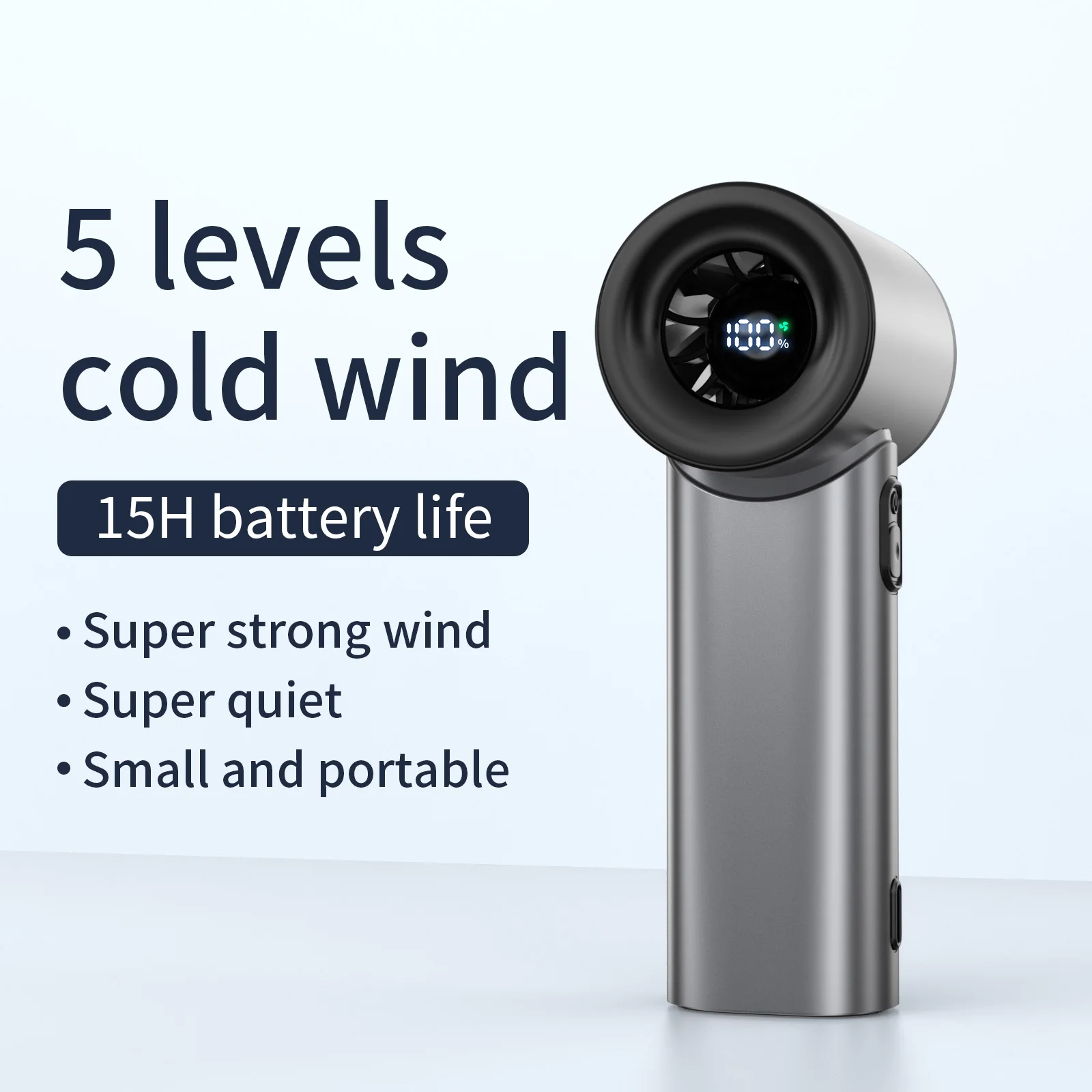 Rechargeable Handheld Fan, Stylish Design, Portable High Speed Fan - Small and Powerful for Outdoor Sports, Travel, Camping